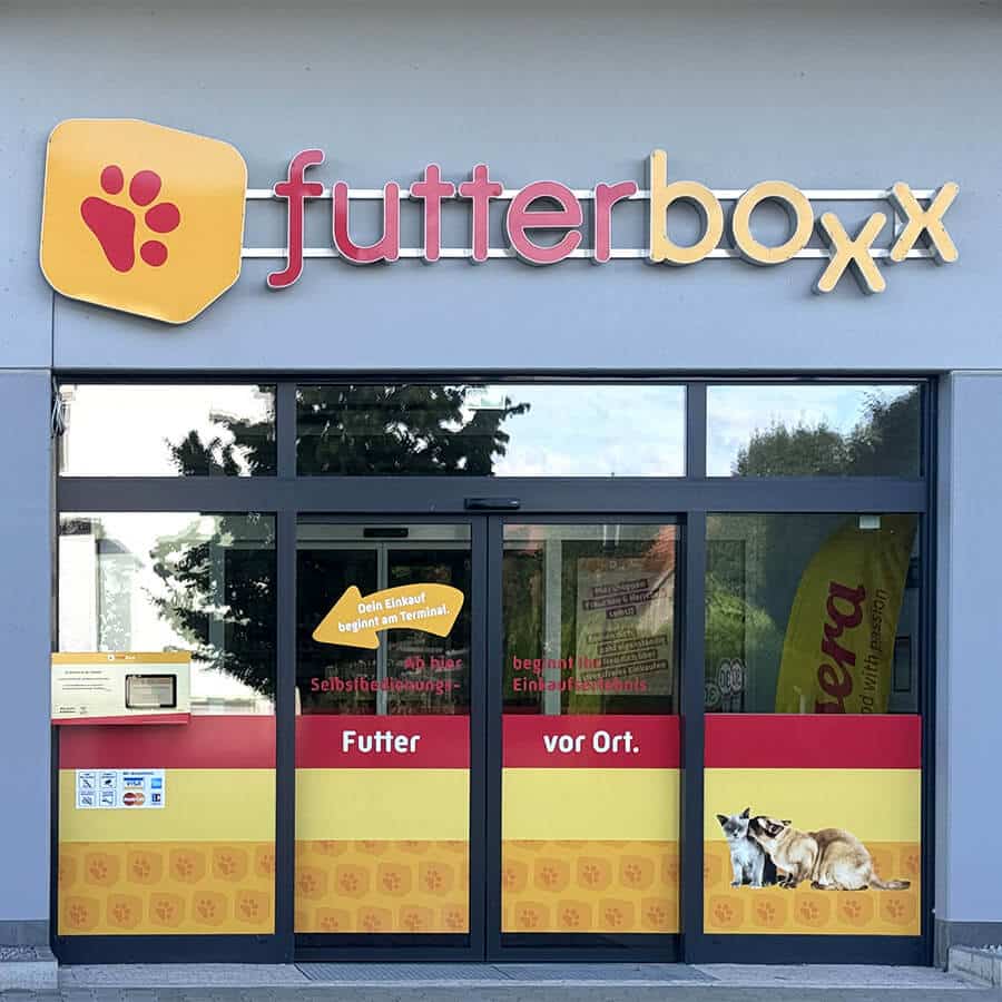 Folienbeschriftung Futterboxx