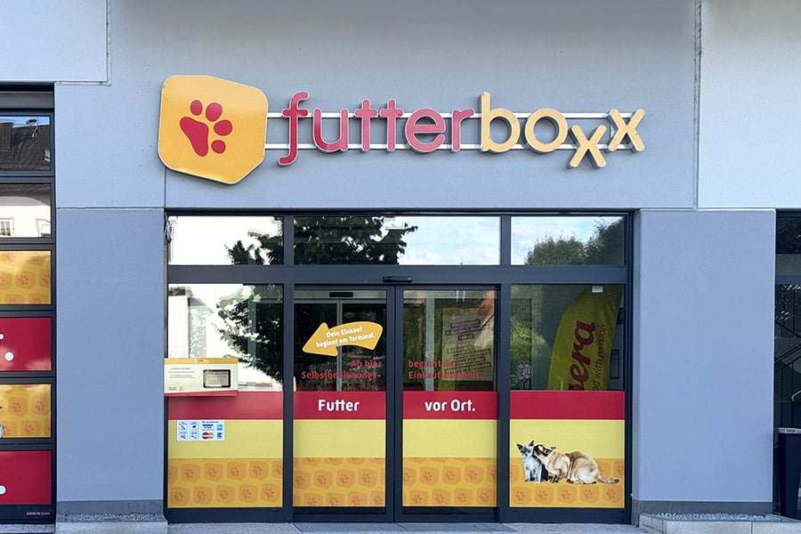 Außenwerbung Futterboxx in Fischerdorf bei Deggendorf