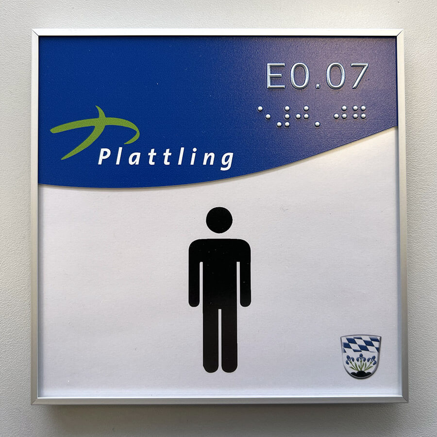 Leitsystem für Sehbehinderte in Plattling