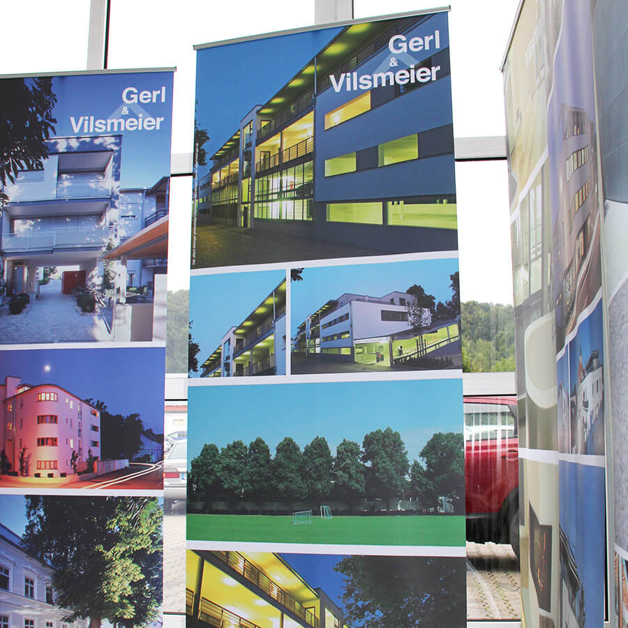 Mehrere Roll-Ups für Gerl Vilsmeier in Straubing