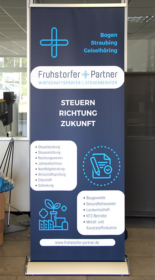 Roll-Up für einen Steuerberater in Bogen