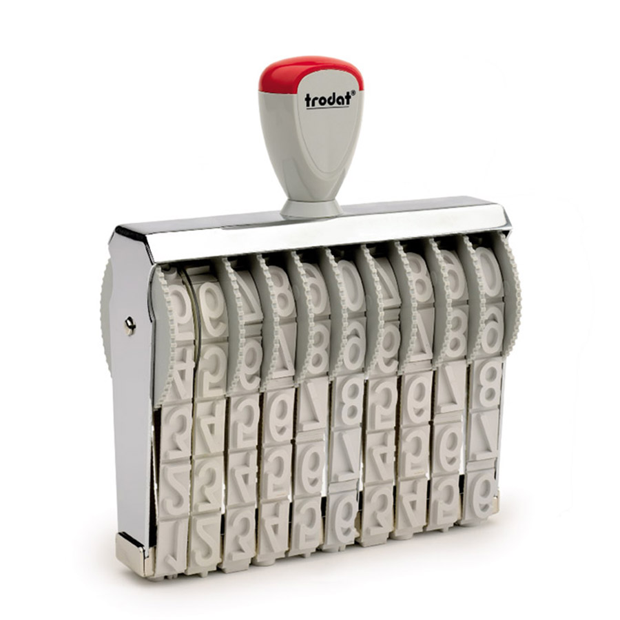 Trodat Stempel mit Zahlen