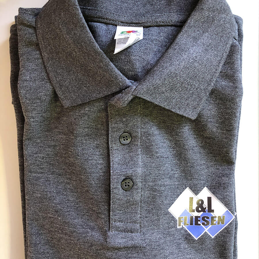 Thermotransferdruck auf Polo-Shirt