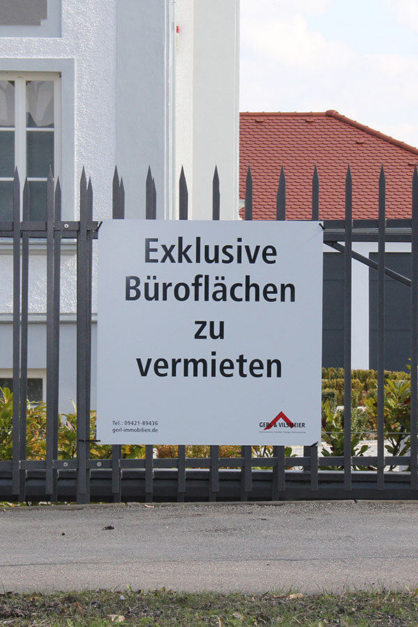 Schild in Straubing