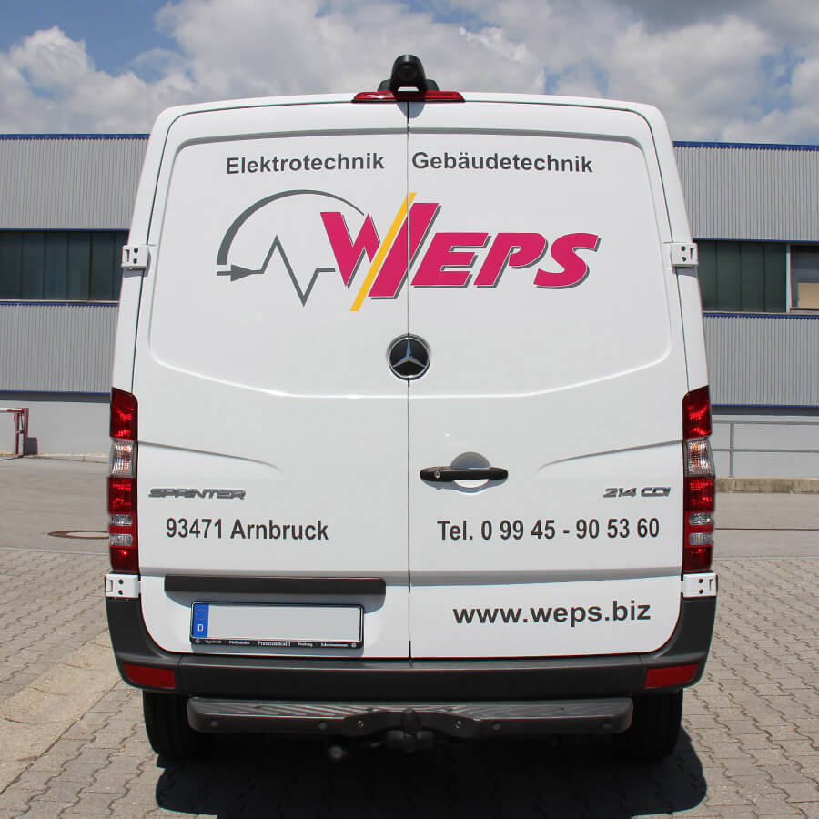 Autowerbung für Unternehmen aus Regen
