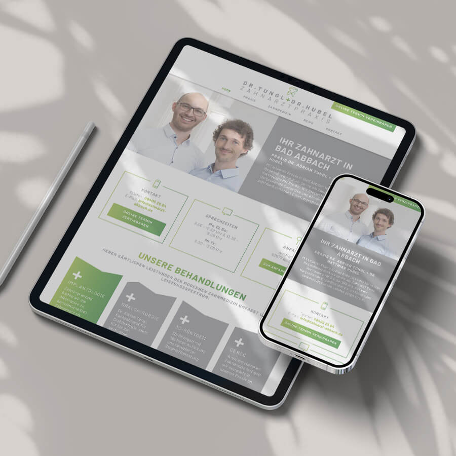 Webdesign und Webentwicklung für Website in Bad Abbach bei Regensburg